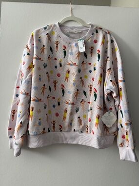 Twik x Kate Pugsley Mermaid Swimmer Sweatshirt NWT Size L